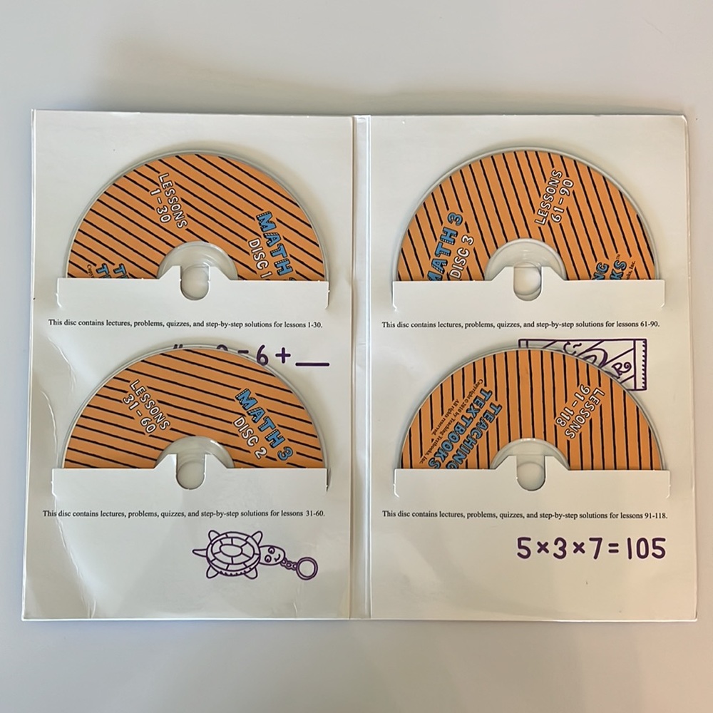Teaching Textbooks Math 3 CD-Rom Set - Picture 3 of 5